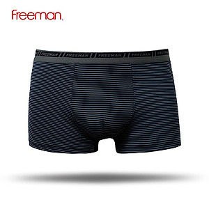 Combo 3 Quần lót nam boxer Freeman, chất liệu thun lạnh, thiết kế kẻ sọc trẻ trung BO772