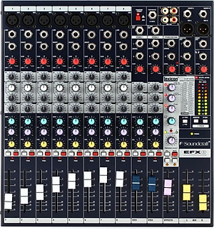 Bàn Mixer Soundcraft EFX8 – Mixer số chuyên sử dụng cho âm thanh chuyên nghiệp, sân khấu, hội trường, sự kiện, phòng hát cao cấp – 10 kênh (8 mono, 2 stereo) - 32 chế độ effect – Hàng chính hãng