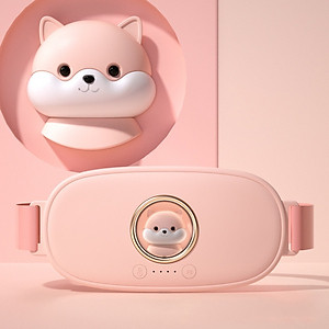 Máy massage chườm nóng giảm   bụng kinh nguyệt, Đai matxa tan mỡ bụng làm ấm nhiệt hồng ngoại rung tan mỡ toàn thân