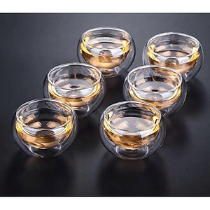 Bộ ấm trà thủy tinh tay vồng kèm khay 600ml