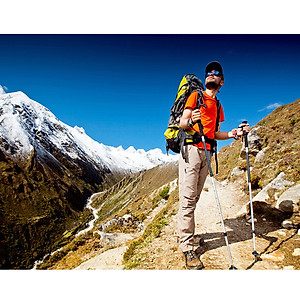 Gậy Leo Núi Dã Ngoại KUNBE Có Thể Điều Chỉnh Độ Dài Phù Hợp Địa Hình Đi Phượt, Đi Chùa, Du Lịch