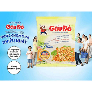Thùng 50 Gói Cháo Gấu Đỏ Thịt Bằm 50g