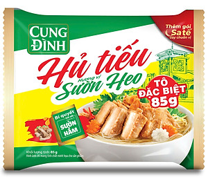 Thùng 30 Gói Hủ Tiếu Sườn Heo Cung Đình (85g x 30 gói)