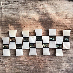 Combo 10 chiếc Gác Đũa xà cừ hình chữ nhật cẩn Bào Ngư VIP (CTH743) Sang trọng trên bàn ăn