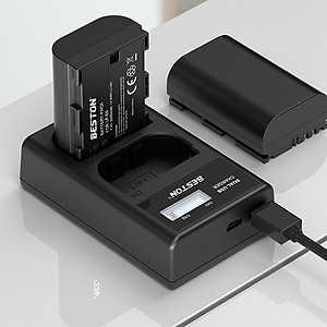Bộ Pin LP-E6 2000mAh + Sạc Beston Dùng Cho Máy Ảnh Canon EOS 60D 70D 80D 90D 6D 7D 5D Mark IV 5DSR - Hàng nhập khẩu