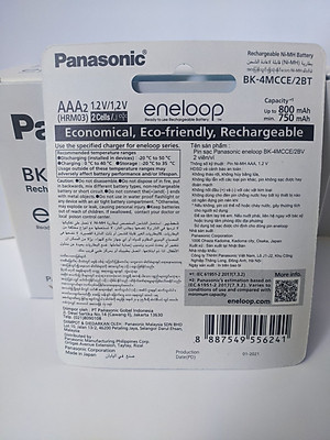 Pin Sạc AAA Eneloop Panasonic - Hàng Chính Hãng