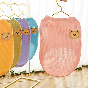 ÁO THUN BA LỖ THÔNG HƠI CHO THÚ CƯNG CHÓ MÈO