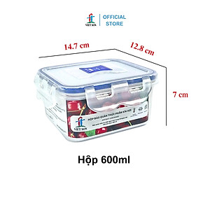 Hộp Nhựa Việt Son Lock Kín Hơi (Bộ 8 Hộp) Đựng Thực Phẩm