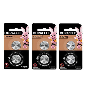 Vỉ 2 Viên Pin CR2032 / CR2025 / CR2016 DURACELL Lithium 3V - Hàng chính hãng
