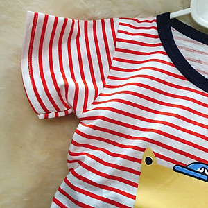 Đồ bộ bé trai, bé gái tay ngắn mặc nhà, đi chơi, bộ quần áo cho bé họa tiết dễ thương từ 9-18kg (SG-305)