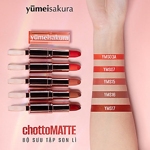 Son Thỏi Lì Mịn Chotto Matte Yumeisakura Cam Bí Ngô Pumpkin Orange Lipstick YMS03A 3.5g