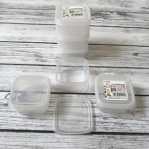 Combo 6 hộp trữ đông đồ ăn dặm 200ml kèm 3 zipper 12cm