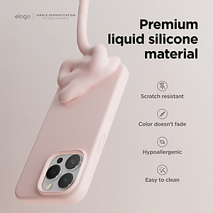 Ốp Lưng Cho iPhone 15 ProMax/ iPhone 15 Pro ELAGO Premium Silicone Case_ Hàng chính hãng
