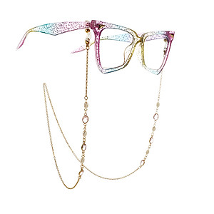 Dây đeo gọng kính nhiều màu sắc hạt đá mix hạt châu tròn nhỏ phụ kiện thời trang hot trend so cool ngầu nam nữ unisex