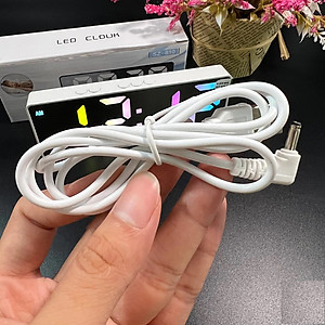 Đồng Hồ Led, Đồng Hồ Để Bàn RGB, Có Báo Thức, Hiển Thị Thời Gian, Nhiệt Độ, Có Cảm Biến Ánh Sáng Tự Động, Decor Phòng Ngủ Chill