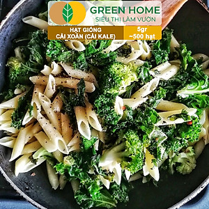 Hạt Giống Cải Xoăn Kale Greenhome, Gói 5g, Dễ Trồng Quanh Năm, Nảy Mầm Cao, Thu Hoạch Nhanh, Năng Suất Cao R16