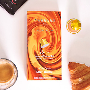 Cà phê viên nén Nespresso - Carraro Rich Flavor - Hộp 10 viên - Nhập khẩu chính hãng từ Ý