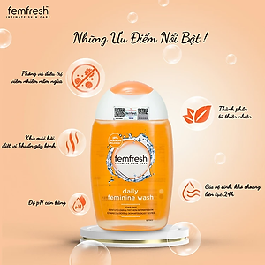 Dung dịch vệ sinh cho cả nữ và nam Femfresh Anh giúp làm sạch sẽ, thơm mát, ngăn ngừa viêm, ngứa, nấm phụ khoa - OZ Slim Store 