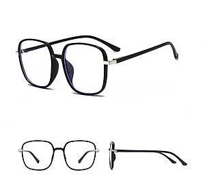Gọng Kính Giả Cận Nam Nữ Tròng Chống Ánh Sáng Xanh Thời Trang Hàn Quốc VINIEL VINIEL ABL6L + Tặng 8 miếng đệm mũi chống trượt - Hàng Chính Hãng