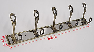 Móc treo quần áo 5 chấu mạ Đồng giả cổ Eurolife EL-M3 (Vàng)