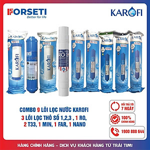 Combo 9 lõi lọc nước Karofi hàng chính hãng dùng cho máy lọc nước Karofi B930