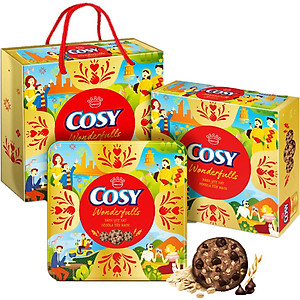 [CÓ TÚI GIẤY] Bánh quy Cosy Tết Thập cẩm bơ sữa, hộp thiếc quà Tết 390g