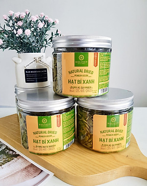 Hạt bí xanh tách vỏ Xuất xứ Ấn độ Thương Hiệu HOLINUT /đóng gói 500gr - 250gr