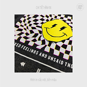 Bộ dài tay bé trai BIGFOX - MISS MEOW size đại, bộ thu đông cho bé phong cách Âu Mỹ hình in Mặt cười 41- 56kg QATE