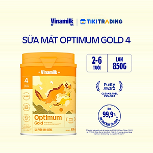 Sữa bột Vinamilk Optimum Gold Step 4 Hộp Thiếc 850g