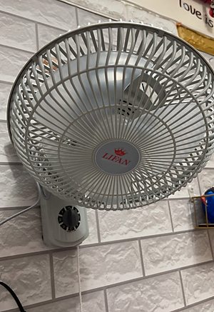 Quạt Treo Tường Tường Lồng Nhựa Lifan T-109 - Xám Trắng - Hàng chính hãng