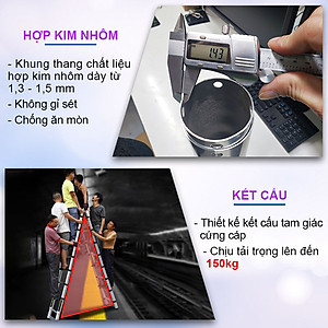 Thang nhôm rút đa năng Nikita NKT-AI44E