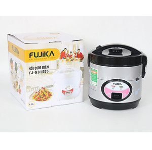 Nồi Cơm Điện 1L Fujika FJ-NC1005 Công Suất 400W Lồng Men Chống Dính Cho 2,3 Người Ăn (Mẫu Ngẫu Nhiên)-Hàng Chính Hãng