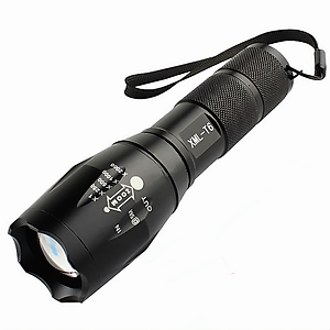 Đèn pin siêu sáng KGT6 hợp kim chống nước, 1000 lumen, chiếu xa 200m tới 500m , pin sạc FullBox, tặng pin loại tốt