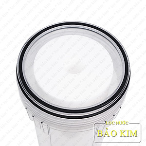 Bộ lọc đầu nguồn 3 giai đoạn BIGBLUE Yamato 10inch công suất lọc lớn 1.5 -2m3/h | ren 34 (1’’) | (trong suốt) | YBBH10CP1GC | Hàng chính hãng