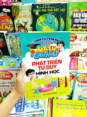 Sách Thiên Tài Toán Học (5-6 Tuổi) - Phát Triển Tư Duy Hình Học