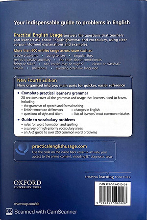 Sách Practical English Usage 4th Edition: Hardback with Online Access Code Pack