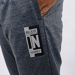 Quần jogger nam họa tiết in dập nổi Novelty Regular fit xanh xám nhạt NQGMMDMT3R230552Q