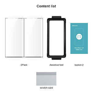 Miếng dán màn hình cho Samsung Galaxy S23 Ultra/ S23 Plus Nillkin Impact Resistant Curved Film (Bộ 2 Miếng) - Hàng Chính Hãng