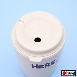 Cốc giữ nhiệt Here Inomata 320m có nắp xoay để đậy kín giữ nhiệt & đảm bảo an toàn vệ sinh - Hàng nội địa Nhật Bản |#Made in Japan|
