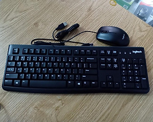 Bộ bàn phím và chuột máy tính có dây Logitech B100/ K120- Hàng chính hãng