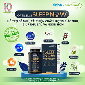 Viên uống hỗ trợ giấc ngủ, ngủ sâu, ngủ nhanh ngon giấc Optimum Sleep Now TPBVSK-Hàng chính hãng [Hộp 60 viên]-HL7812