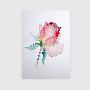 Giấy vẽ màu nước A5 giấy cao cấp có vân đẹp màu trắng sang, dòng giấy chuyên dụng chất giấy dày định lượng 260gsm nhập từ Ý 15 tờ TI599 Green Art- Hàng chính hãng