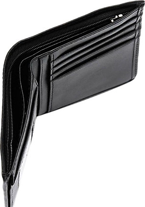 Bộ Ví & Thắt Lưng Nam Da Bò Huy Hoàng HT2108-HT4120 (23 x 11,5 cm) - Đen