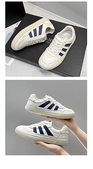 Giày thể thao nữ phong cách cá tính, thoáng khí, đế cao su đúc, chống trơn trượt hạn chế mòn  - gnu2061