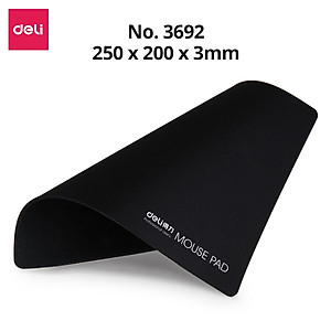 Miếng Lót Chuột DELI Hàng Chính Hãng Bàn Di Chuột Không Viền, Vải Jiaji Di Chuột Êm Ái Chống Thấm Nước Đàn Hồi Tốt