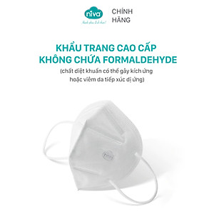 Combo 05 Khẩu Trang Niva 95 Hộp 10 Chiếc Ngăn Giọt Bắn, Lọc Vi Khuẩn, Không Gây Kích Ứng Da, Hàng Chính Hãng Cao Cấp