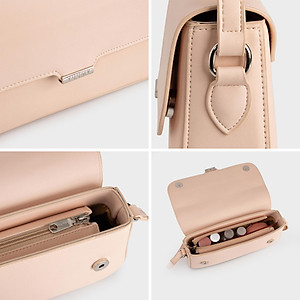 Túi Yuumy ( Thời trang nữ phối nắp đơn giản size 26 - Túi đeo chéo da Seasand YN204 )