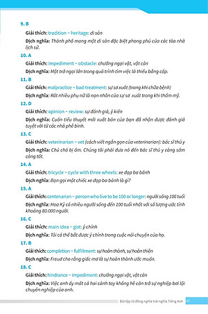 Bài Tập Từ Đồng Nghĩa, Trái Nghĩa Tiếng Anh (Ôn Thi Vào Lớp 10 Và 10 Chuyên)