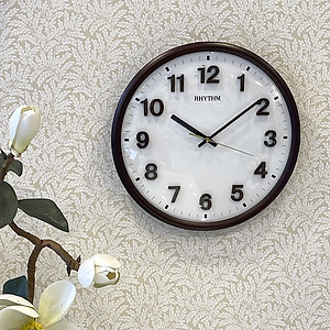 Đồng hồ treo tường hiệu RHYTHM - JAPAN CMG127NR06 (Kích thước 33.1 x 4.4cm)