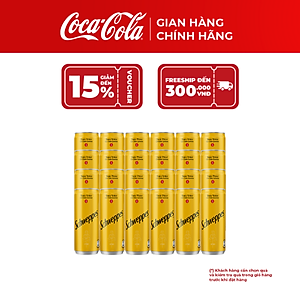 [SALE 12.12] Lốc 24 Lon Nước Giải Khát Schweppes Tonic 320ml – Giải Nhiệt Sảng Khoái, Coca-Cola Official Store